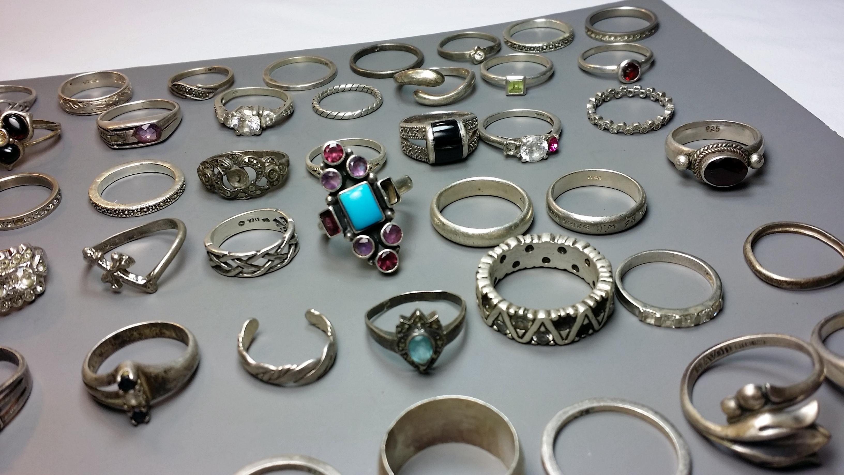 50x Sterling Silver Rings