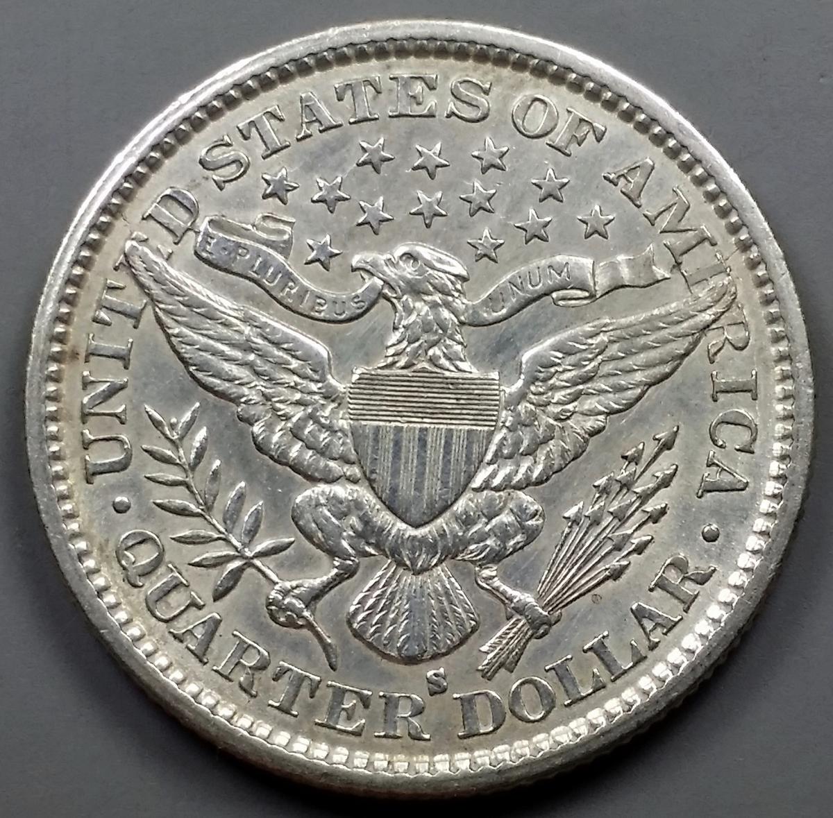 1900-s Barber Quarter !!