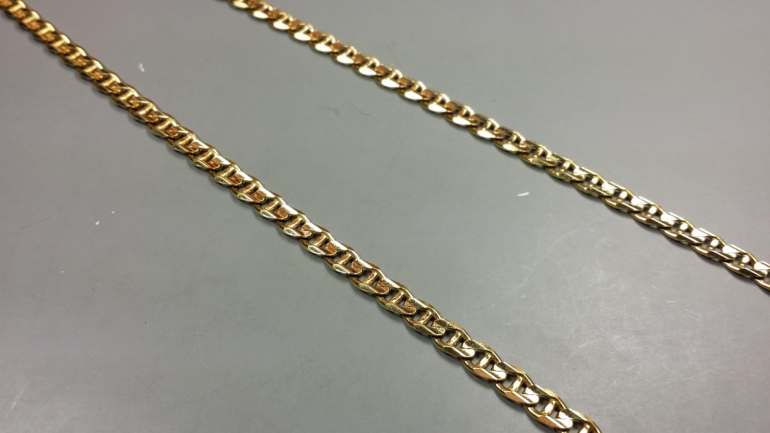 14k Italy Gold 22" Necklace (15g) -UNIQUE