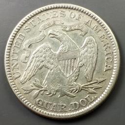 1876-P Seated Liberty QUARTER