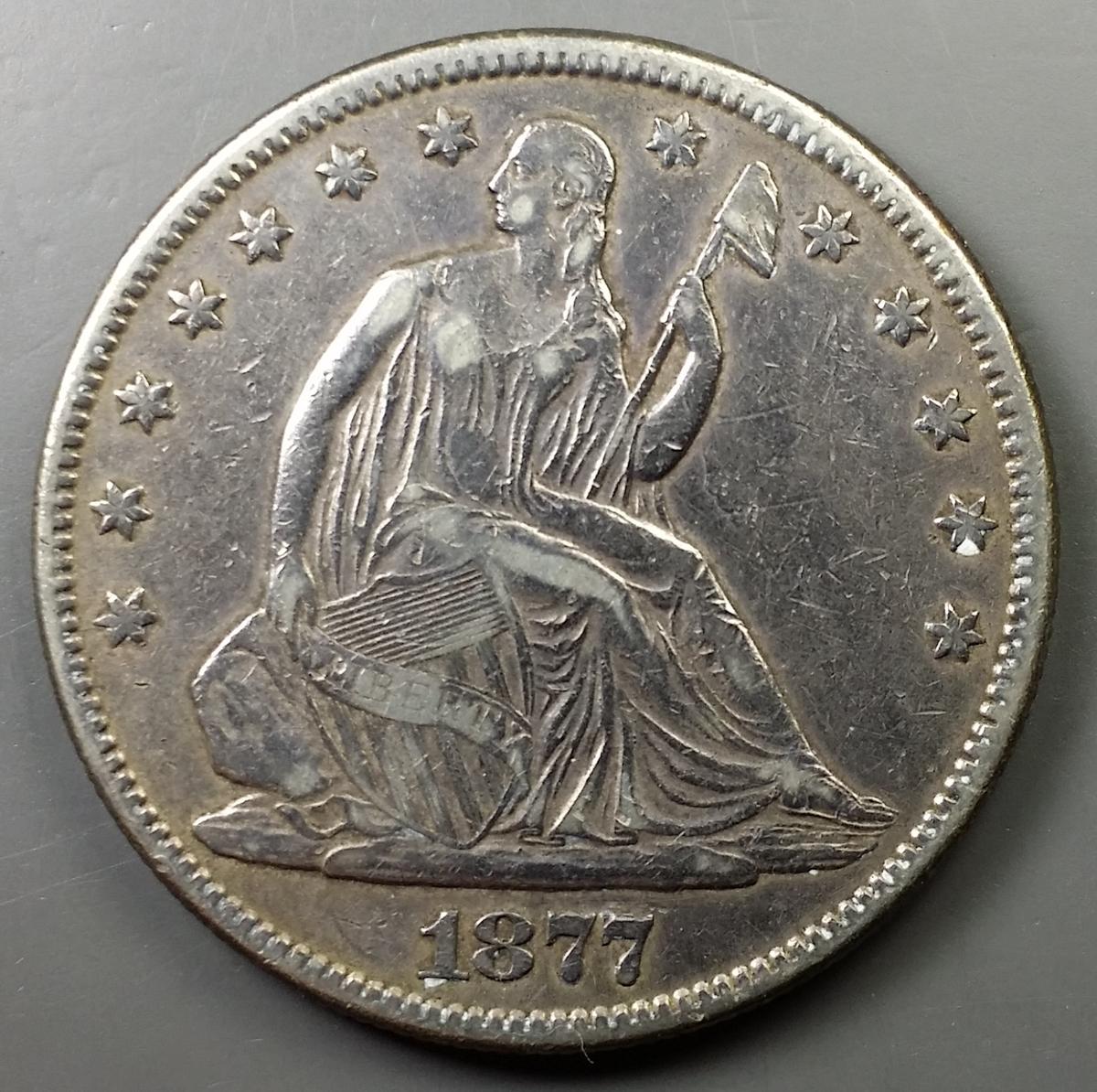 1877-P Seated Liberty HALF-DOLLAR