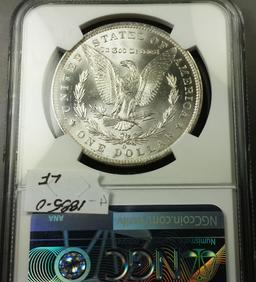 1885-O Morgan Silver Dollar -NGC "Wild West" Label