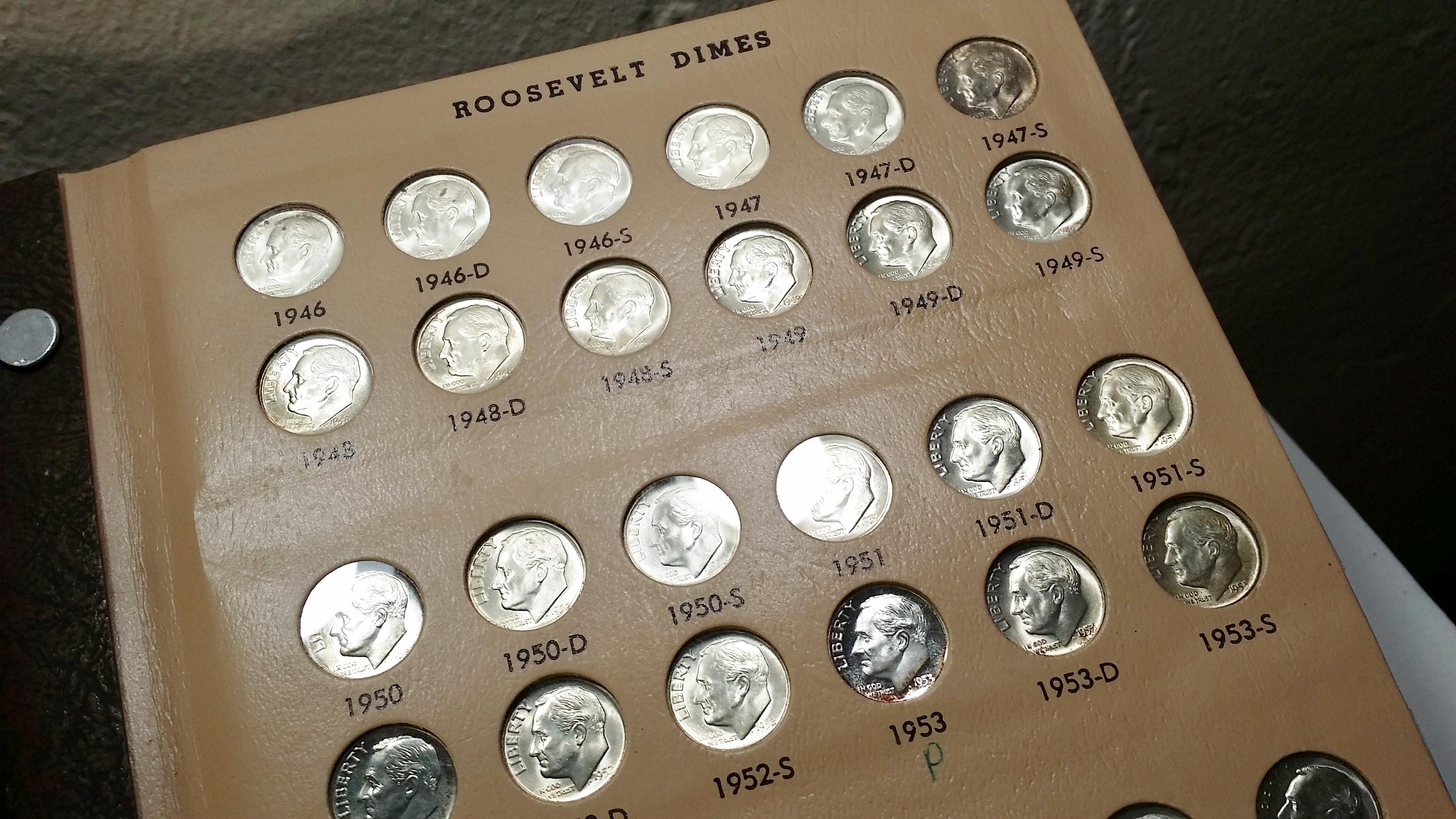 Roosevelt Dime SET w/ PROOFS... 1946-2009 in Dansco