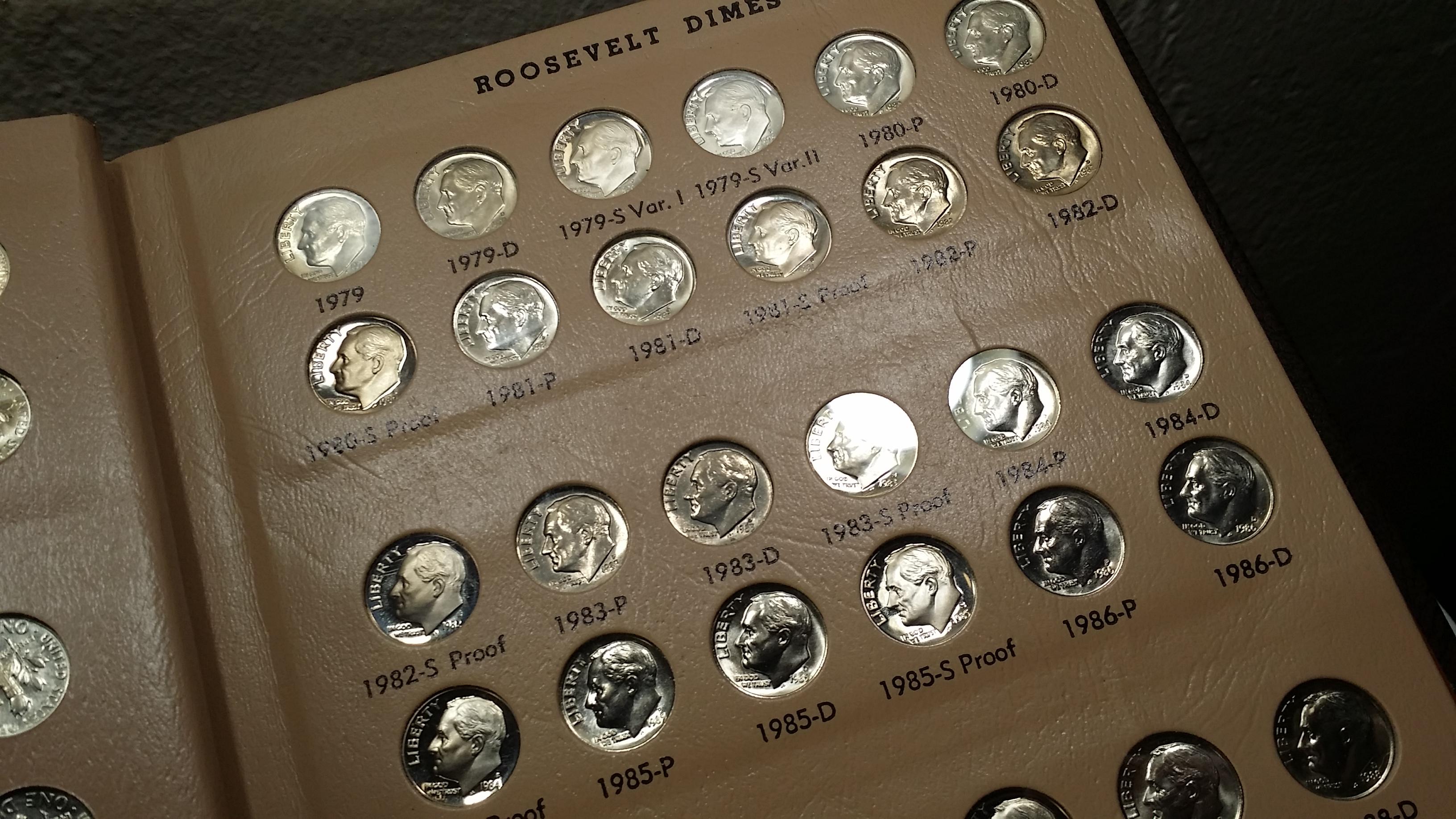 Roosevelt Dime SET w/ PROOFS... 1946-2009 in Dansco