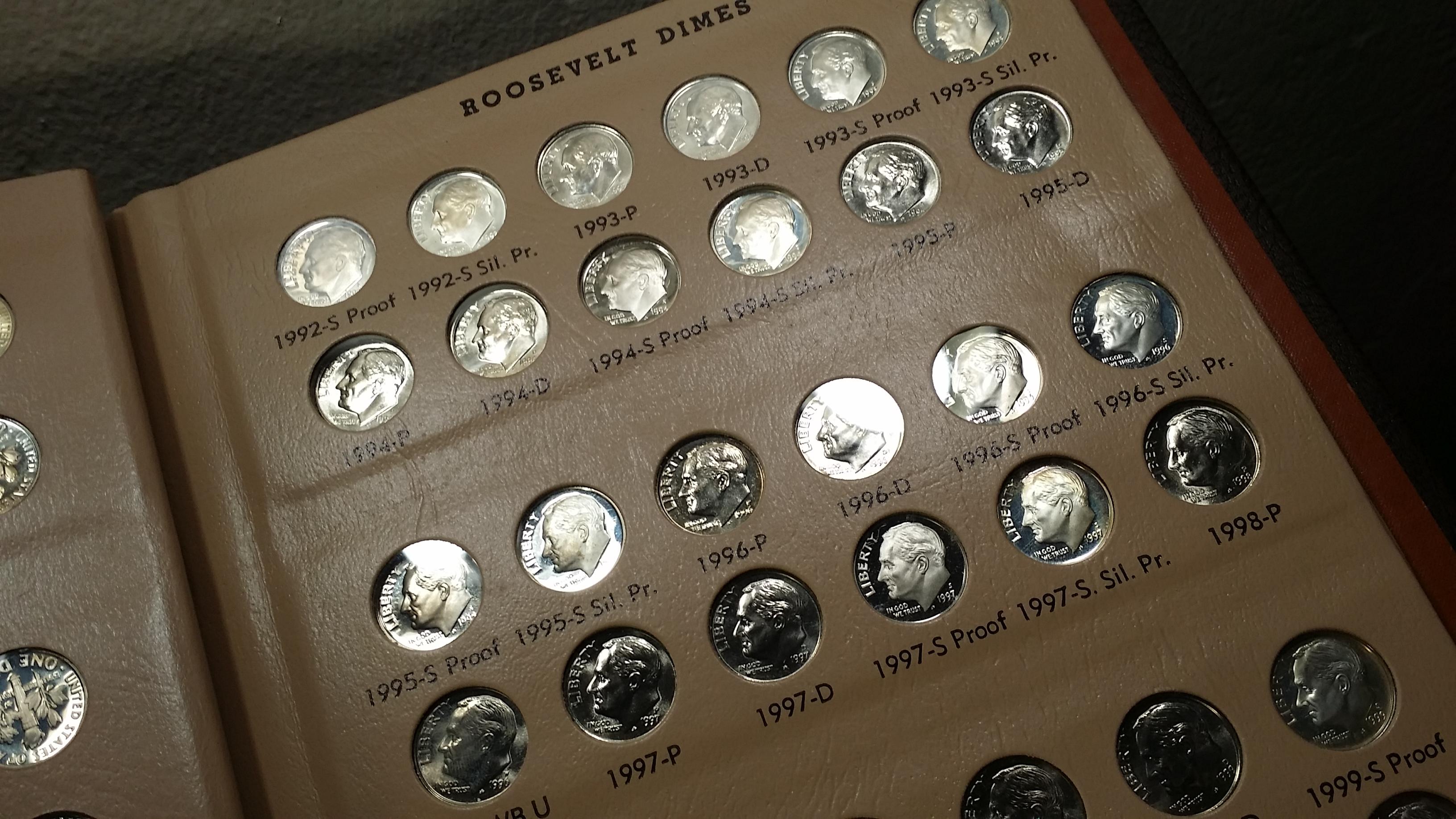 Roosevelt Dime SET w/ PROOFS... 1946-2009 in Dansco