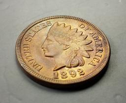 1892-p Indian Head Cent -BETTER DATE