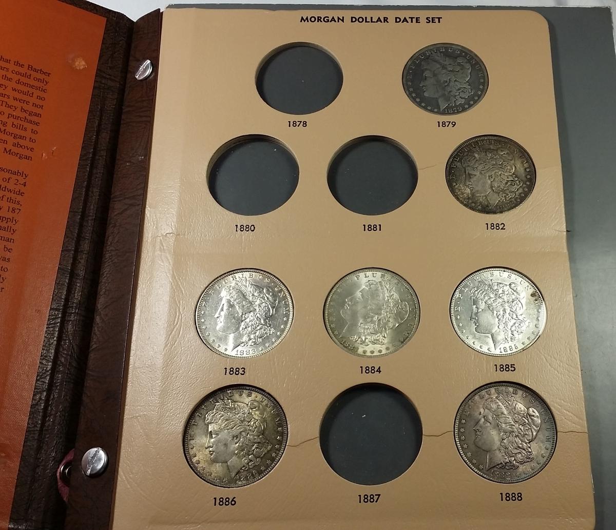 Morgan Silver Dollar DANSCO Date-Set -NEAR COMPLETE