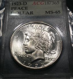 1923-D Peace Silver Dollar -BETTER DATE