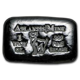 1 oz Silver Bar - Atlantis Mint (Zodiac Series, Aries)