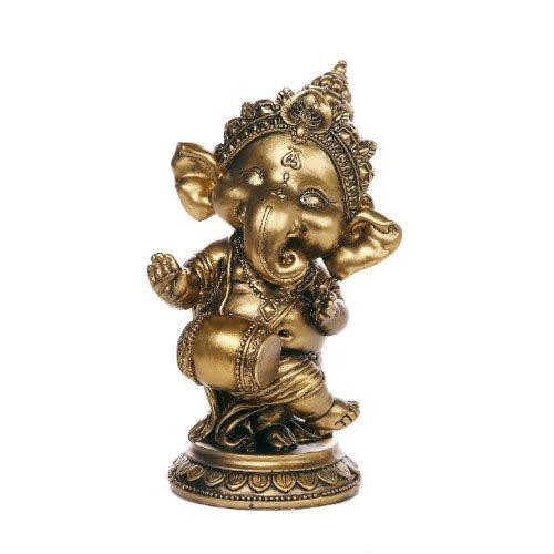 SMALL GANESHA : 3in. x 3 1/4in. x 5 3/4in.