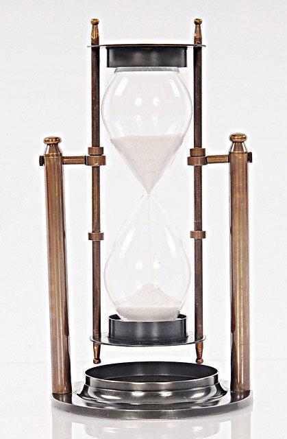 BRASS REVOLVING SANDTIMER