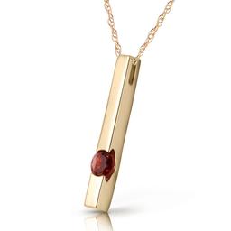 0.25 Carat 14K Solid Gold Thunder Garnet Necklace