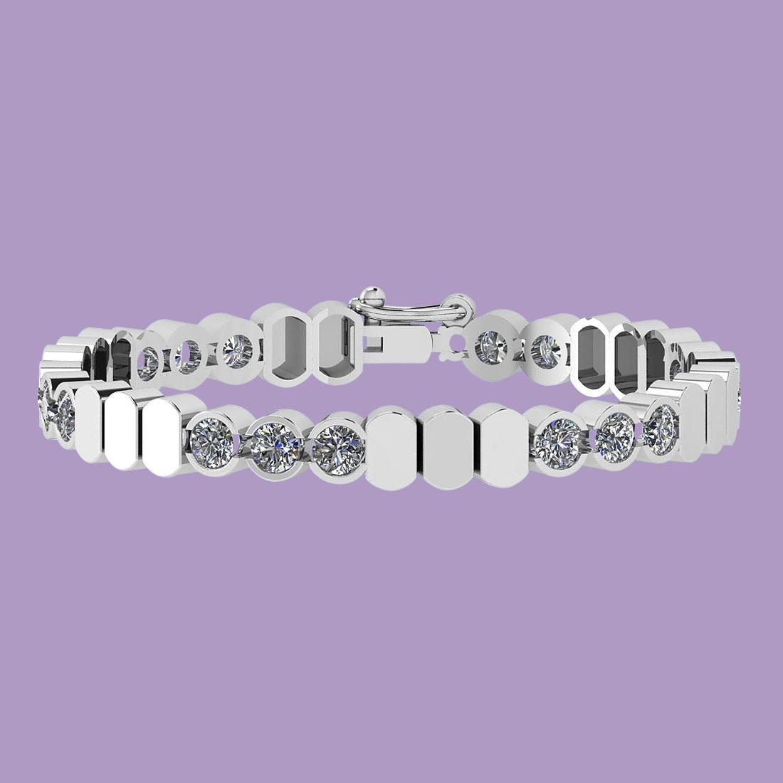 8.50 Ctw Diamond I1/I2 14K White Gold Bracelet