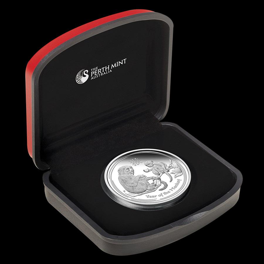 2016 Australia 1 oz Silver Lunar Monkey Proof (w/Box & COA)