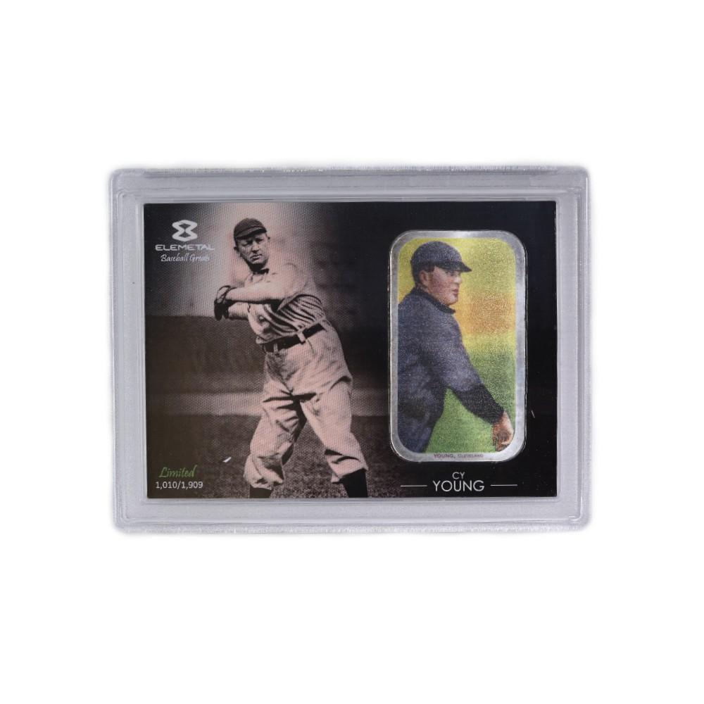 1oz Silver Bar T-206 Cy Young Baseball Greats Series #2