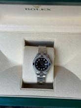 CUSTOM 26MM LADIES DATEJUST ROLEX WITH DIAMOND BEZEL & DIAL COMES WITH BOX AND PAPER