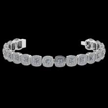 3.60 CtwVS/SI1 Diamond 14K White Gold Bracelet (ALL DIAMOND ARE LAB GROWN )