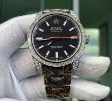 Pre-Owned Unique 1 of 1 Custom Rolex Milgauss 'Pegasus' by Watchcraft Collection Hand Engraved with