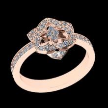 0.37 CtwVS/SI1 Diamond 14K Rose Gold Eternity Ring (ALL DIAMOND ARE LAB GROWN)