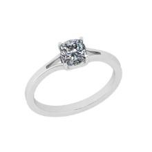 CERTIFIED 0.6 CTW E/VS1 ROUND (LAB GROWN Certified DIAMOND SOLITAIRE RING ) IN 14K YELLOW GOLD