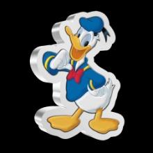Disney Donald Duck 1oz Silver Shaped Coin