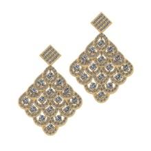 2.49 Ctw VS/SI1 Diamond 14K Yellow Gold Earrings ALL DIAMOND ARE LAB GROWN DIAMOND
