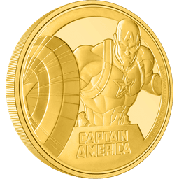 Marvel Captain America(TM) 1oz Gold Coin