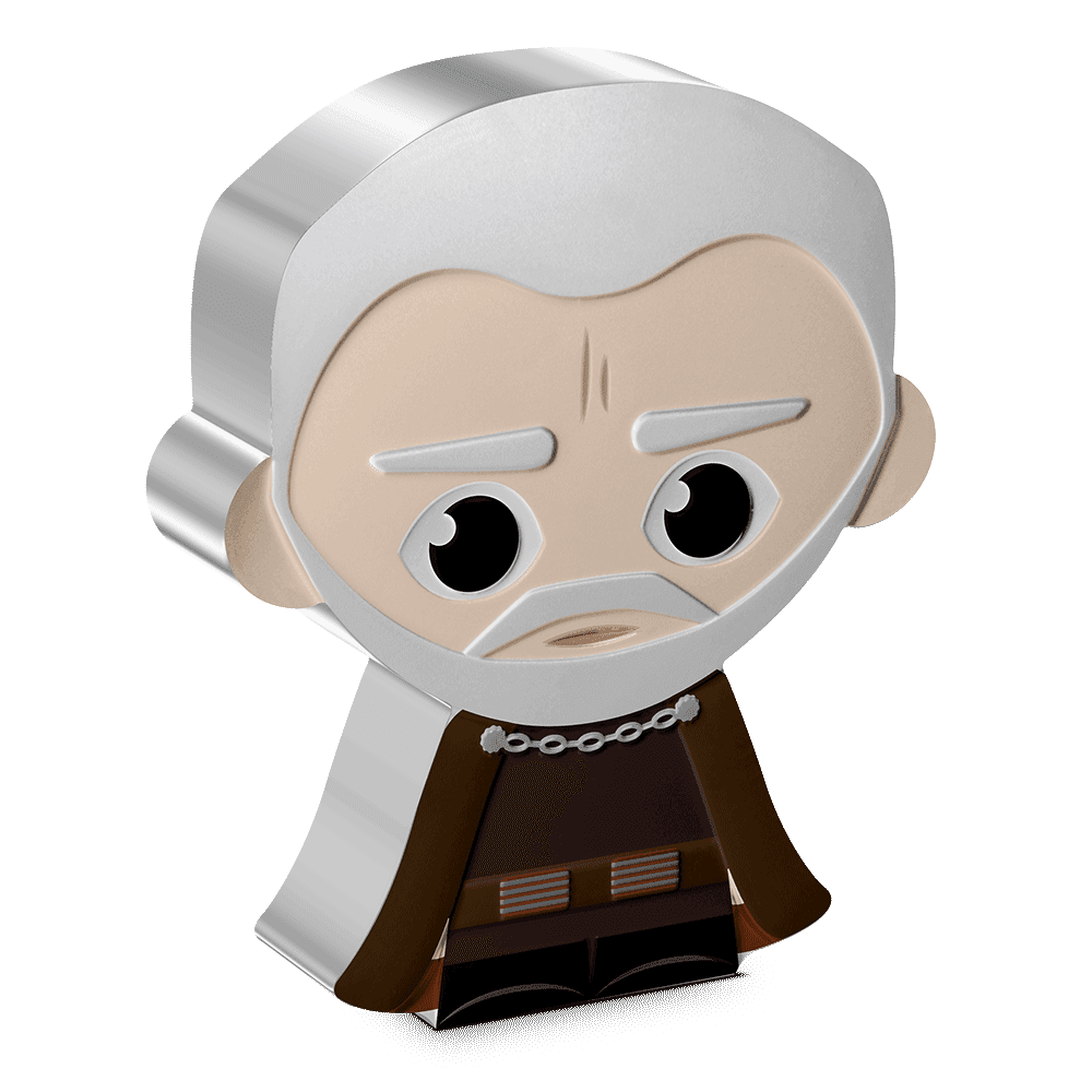 Star Wars(TM) Count Dooku(TM) 1oz Silver Chibi(R Coin