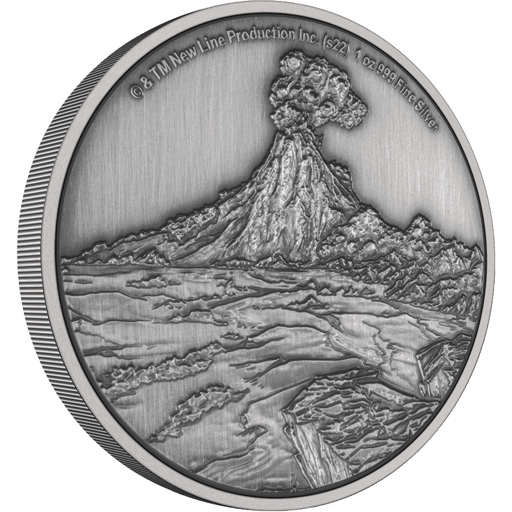THE LORD OF THE RINGS(TM) - Mount Doom 1oz Silver Coin