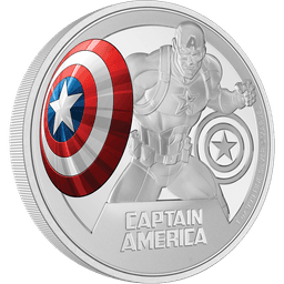 Marvel Captain America(TM) 1oz Silver Coin