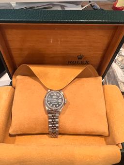 Stainless Steel 26mm Rolex w/Custom Mother Of Pearl Dial Comes with Box & Appraisal