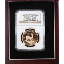 South Africa 1 Oz. Gold Krugerrand 2011 PF70 NGC 50th Anniversary of Decimalization