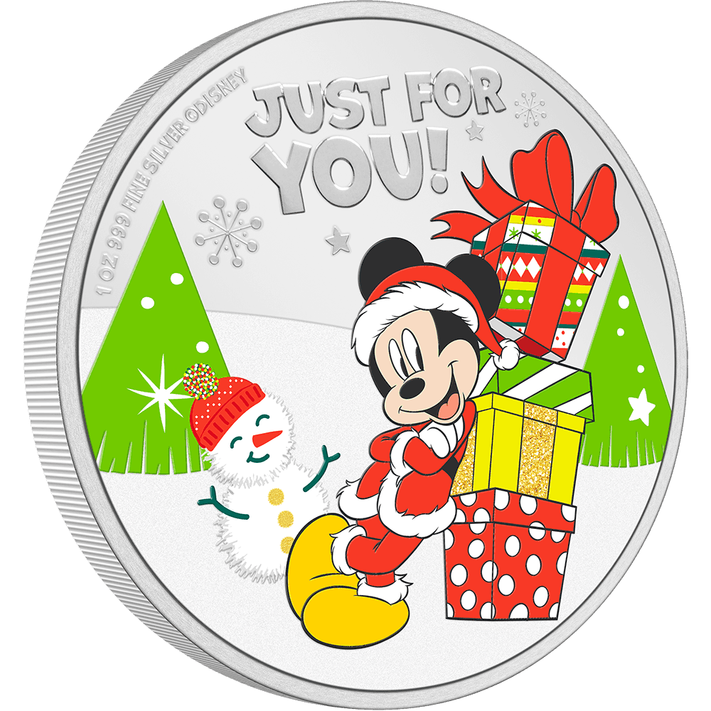 Disney Season's Greetings 2021 1oz Silver Coin