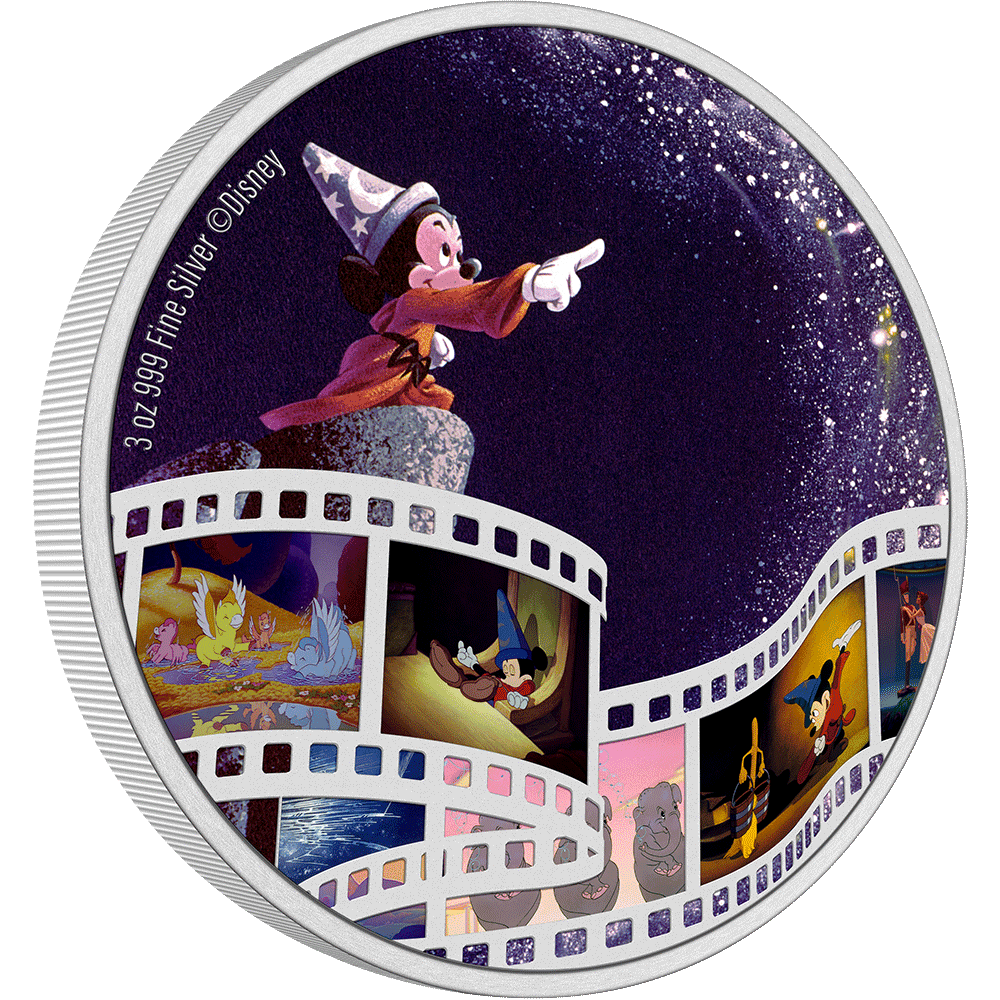 Disney Cinema Masterpieces - Fantasia 3oz Silver Coin