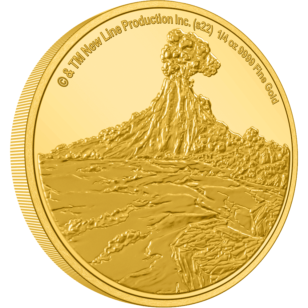 THE LORD OF THE RINGS(TM) - Mount Doom 1/4oz Gold Coin
