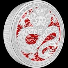 Lunar - Year of the Dragon 2024 3oz Silver Coin