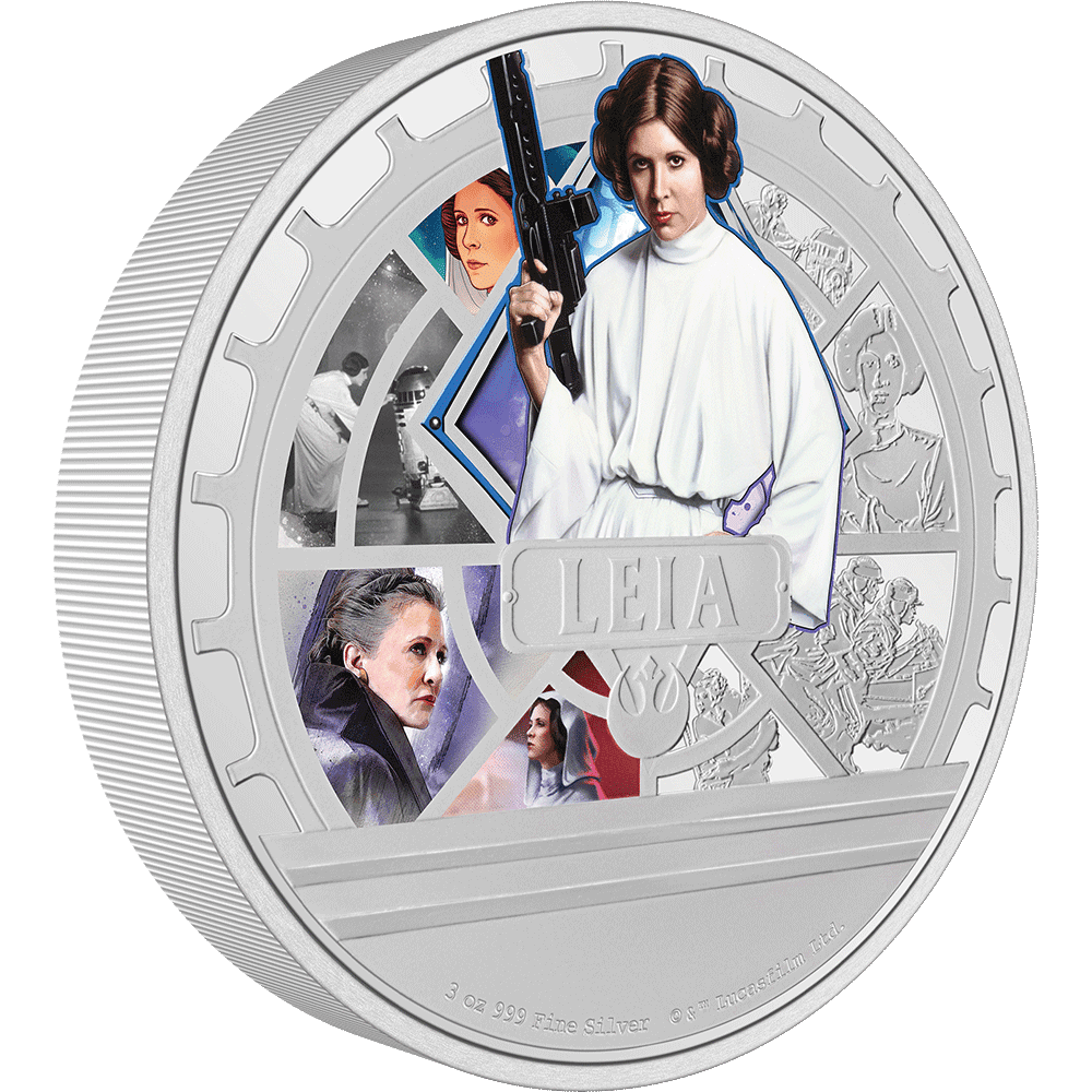 Star Wars(TM) Princess Leia(TM) 3oz Silver Coin