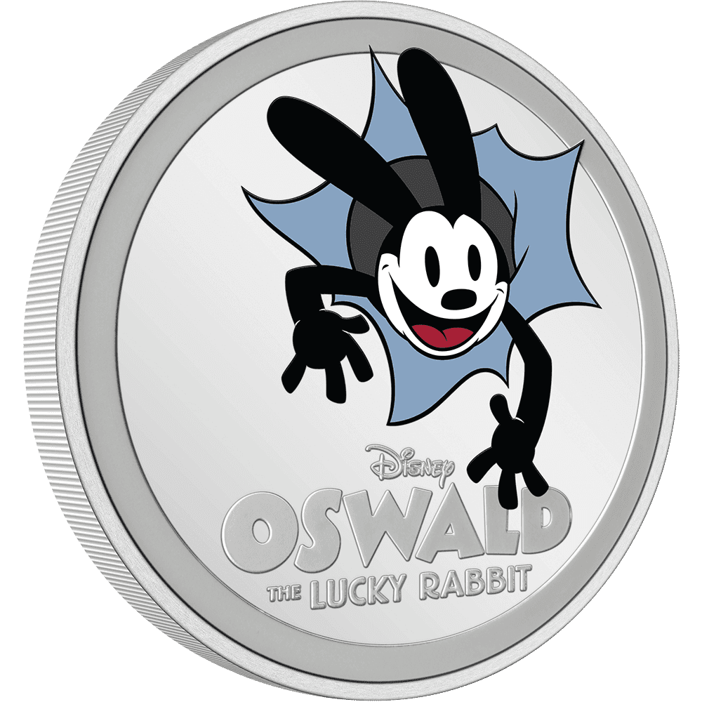 Disney 100 Years of Wonder - Oswald the Lucky Rabbit 1oz Silver Coin