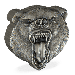 Fierce Nature - Grizzly Bear 2oz Silver Coin