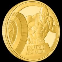 Marvel Captain America(TM) 1oz Gold Coin