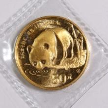 Chinese Gold Panda Half Ounce 1987