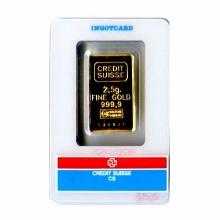 2.5 Gram Gold Bar - Random Manufacturer