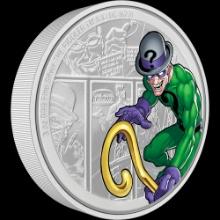 DC Villains - THE RIDDLER(TM) 3oz Silver Coin