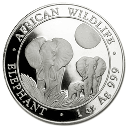 Somalia 1 oz Silver Elephant 2014