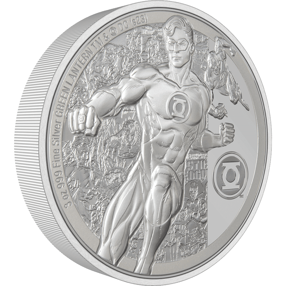 GREEN LANTERN(TM) Classic 3oz Silver Coin