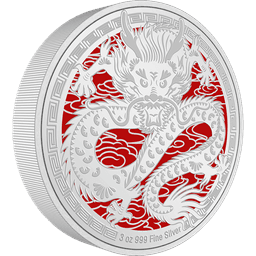 Lunar - Year of the Dragon 2024 3oz Silver Coin