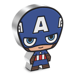 Marvel - Captain America 1oz Silver Chibi(R) Coin