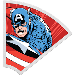 Marvel - Avengers 60th Anniversary - Captain America 1oz Silver Coin PLUS Collector's Box
