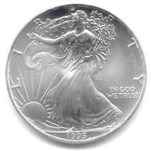 1995 1 oz Silver American Eagle BU