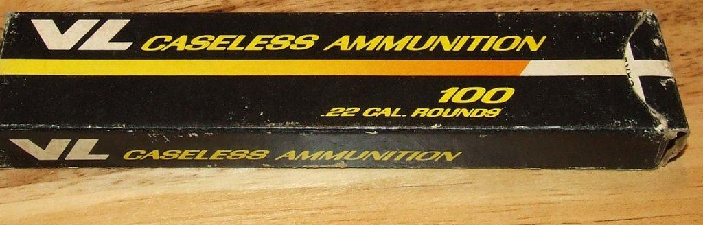 VL Caseless 22 cal. Ammo.